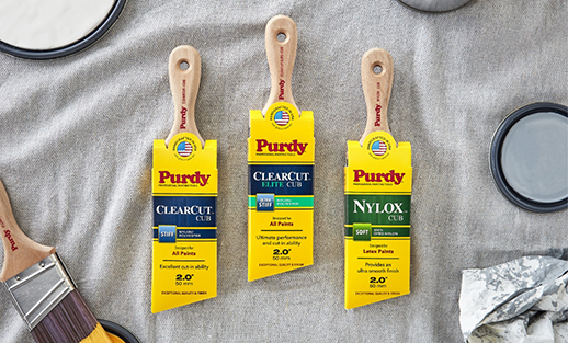 3 Purdy "Cub" brushes