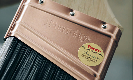 close up of Purdy brush