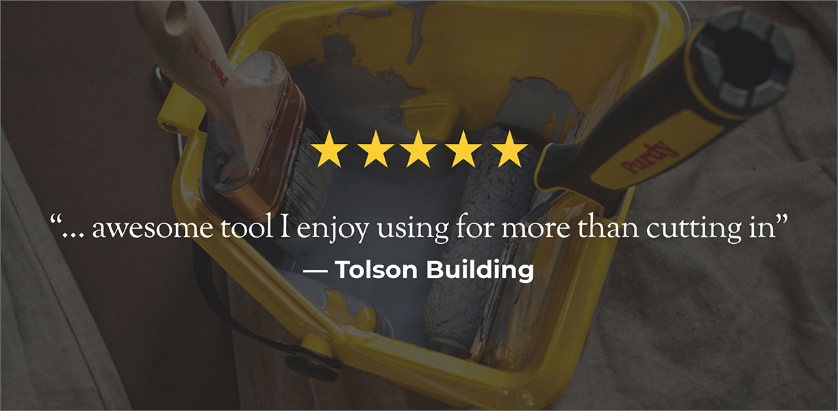 "awesome tool i enjoy using for more than cutting in" - tolson building