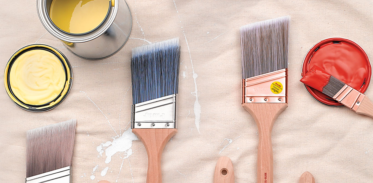 Purdy paint brushes and paint