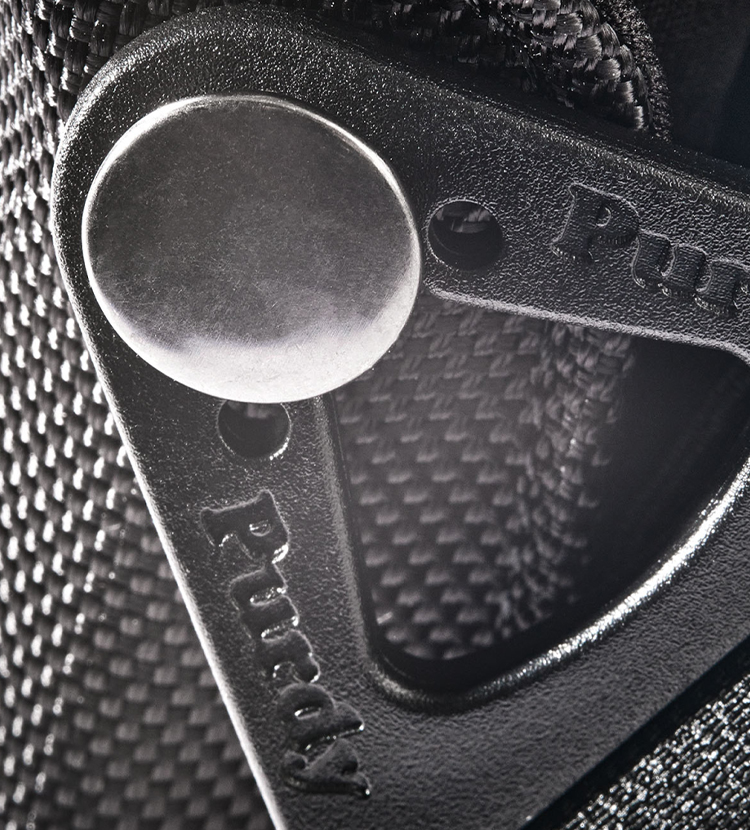 up close image of painters knee pad