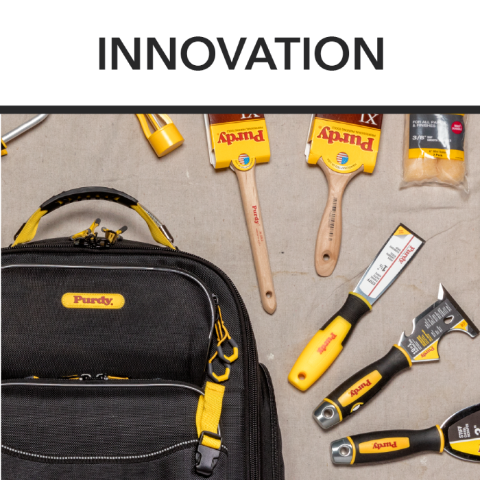 New Products -  Purdy Backpack, Tools and Paintbrushes