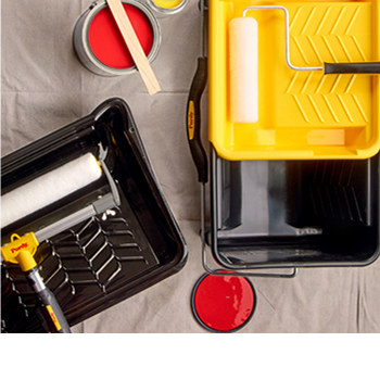 Purdy Roller Frames, rollers and paint trays